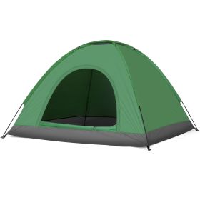 3-4 Person Camping Dome Tent Army Green