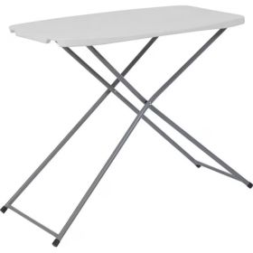 Series Adjustable Height Plastic Folding Table 30 X 20 (Option: Default)